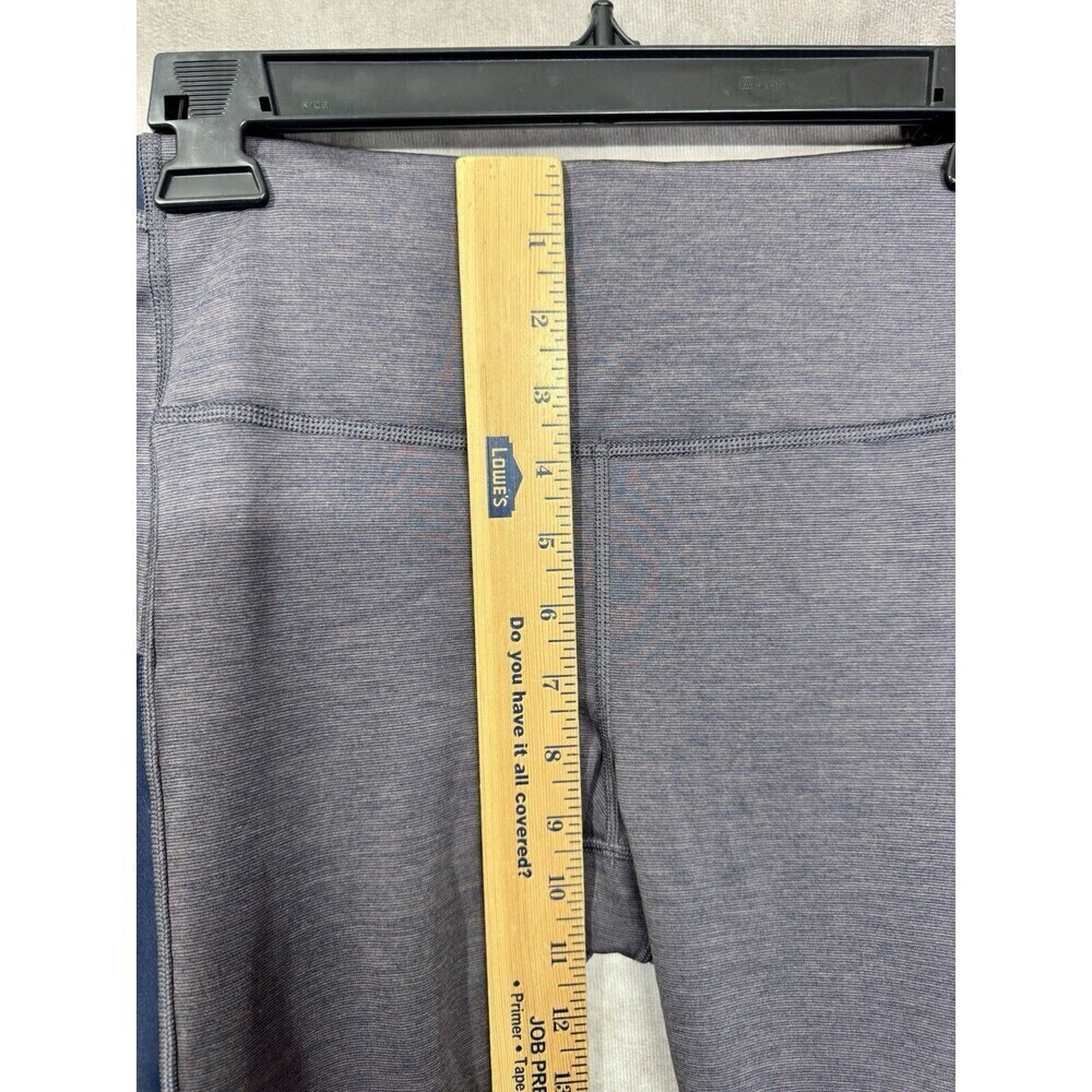 Athleta 7/8 Leggings Womens Medium Ultimate Stash Pocket Heather Blue Pants - Picture 11 of 11